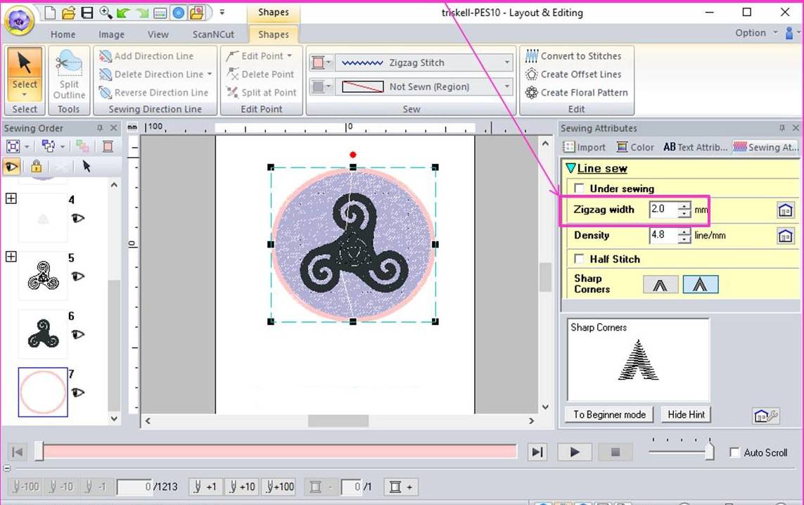 Pe Basic Design Create a crest in PE Design - EMBROIDERY-PRO