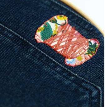 upcycling jeans embroidery