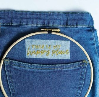 upcycling jeans embroidery