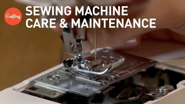 What maintenance is needed for sewing machines